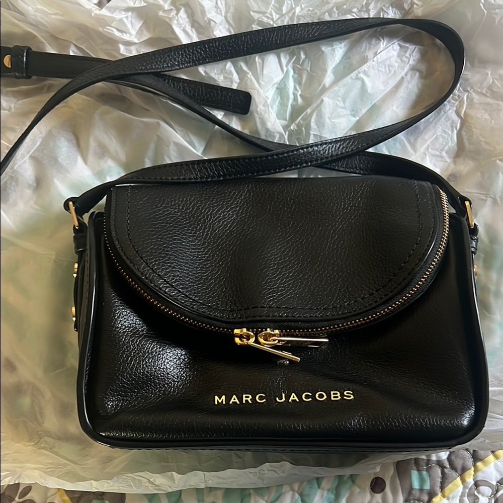 Marc Jacobs Black Leather Crossbody Bag